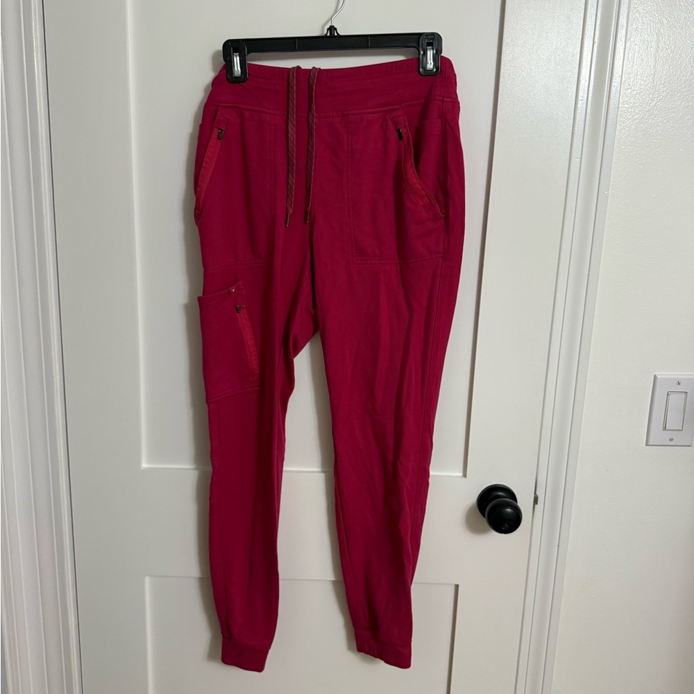 Jaanuu Women's Red Scrub Pants